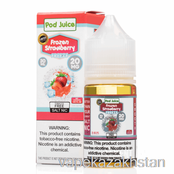 Vape Disposable FREEZE Frozen Strawberry - Pod Juice - 30mL 20mg